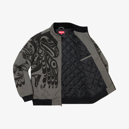 Supreme Zip Up Jacket 'Makah' Grey (FW19) - SOLE SERIOUSS (2)