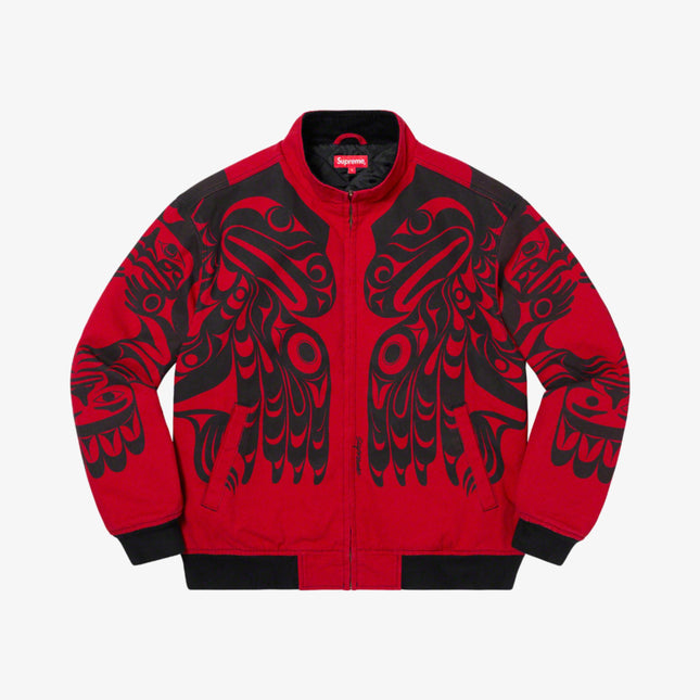 Supreme Zip Up Jacket 'Makah' Red (FW19) - SOLE SERIOUSS (1)