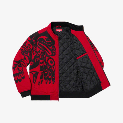 Supreme Zip Up Jacket 'Makah' Red FW19 - SOLE SERIOUSS (2)