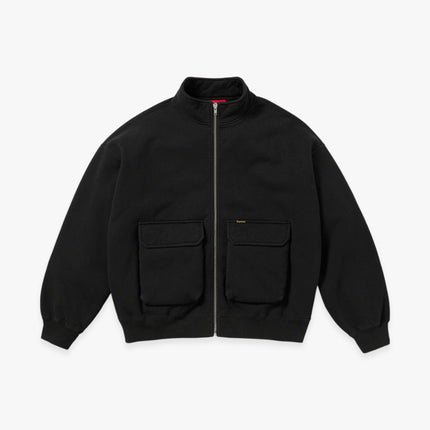 Supreme Zip Up Sweatshirt 'Cargo Pocket' Black (FW23) - SOLE SERIOUSS (1)