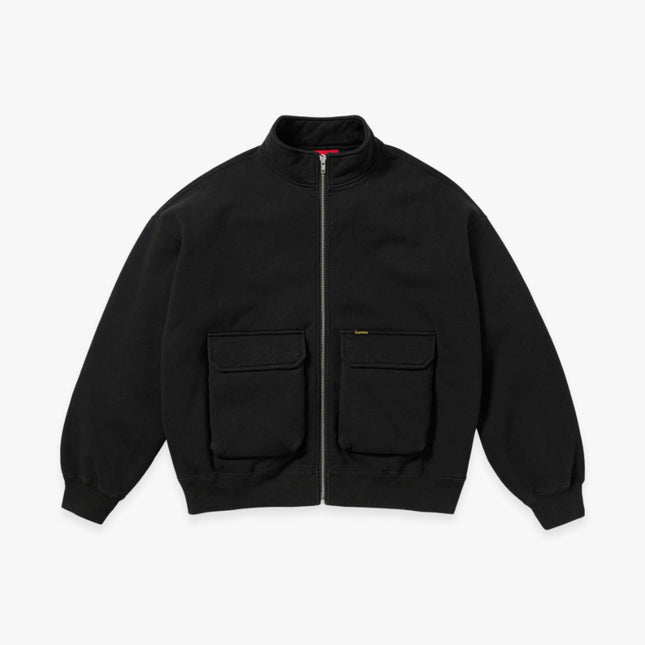 Supreme Zip Up Sweatshirt 'Cargo Pocket' Black FW23 - Atelier-lumieres Cheap Sneakers Sales Online (1)