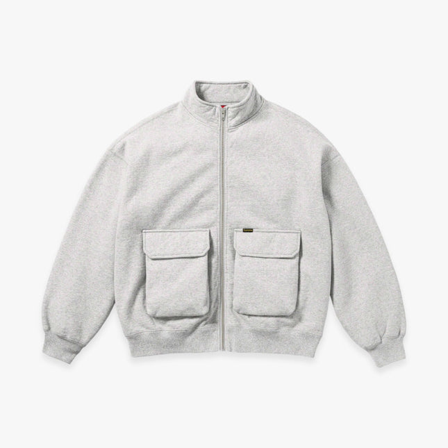 Supreme Zip Up Sweatshirt 'Cargo Pocket' Heather Grey FW23 - Atelier-lumieres Cheap Sneakers Sales Online (1)
