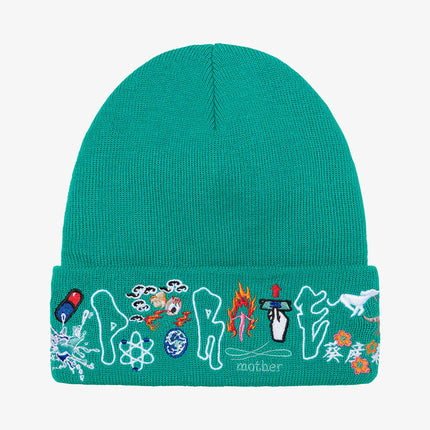 Supreme x AOI Beanie 'Icons' Dark Aqua (FW21) - SOLE SERIOUSS (1)