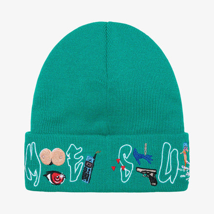 Supreme x AOI Beanie 'Icons' Dark Aqua (FW21) - SOLE SERIOUSS (2)