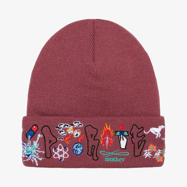 Supreme x AOI Beanie 'Icons' Plum (FW21) - SOLE SERIOUSS (1)