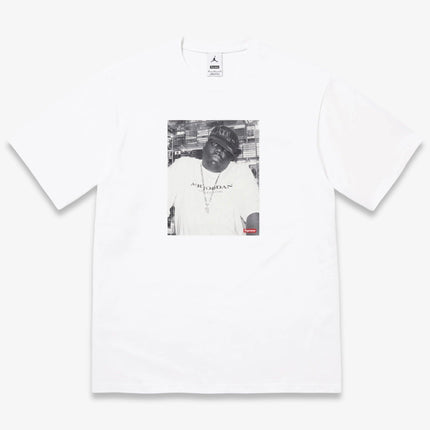 Supreme x Air Jordan 'Biggie Smalls' S/S Short Sleeve Top White (FW24) FW24KN3-WHITE | SOLE SERIOUSS [1]