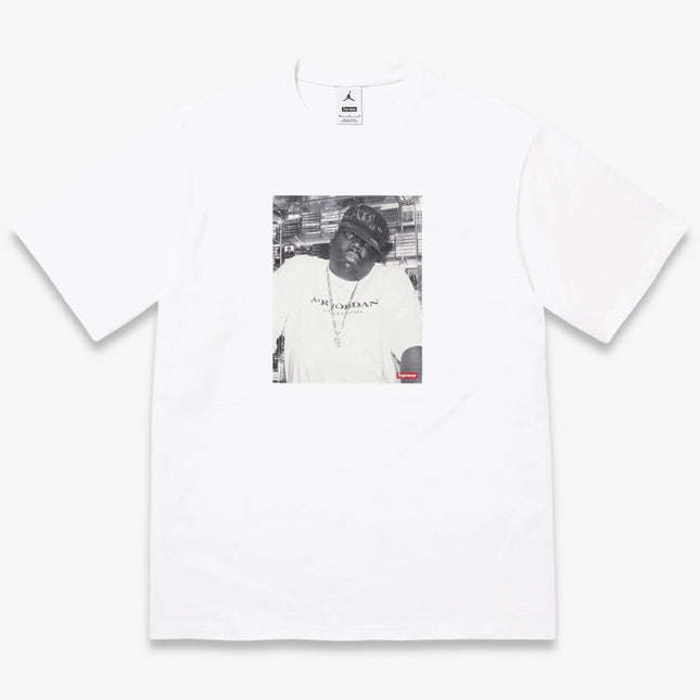 Supreme x Air Jordan 'Biggie Smalls' S/S Short Sleeve Top White (FW24) FW24KN3-WHITE | SOLE SERIOUSS [1]