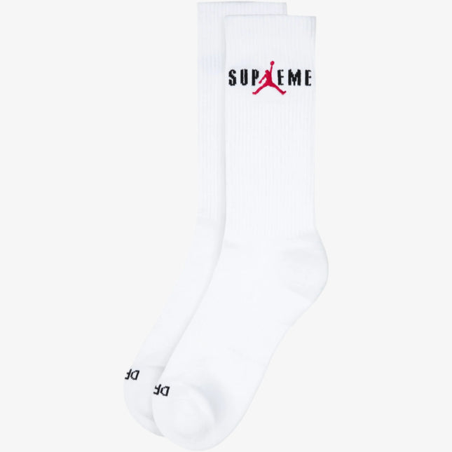 Supreme x Air Jordan Crew Socks White (2 Pack) | SOLE SERIOUSS [1]