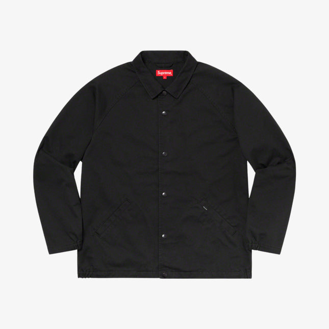 Supreme x Antihero Snap Front Twill Jacket Black (FW20) - SOLE SERIOUSS (1)