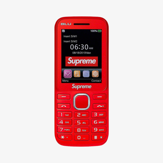 Supreme x BLU Burner Phone Red FW19 - SOLE SERIOUSS (1)