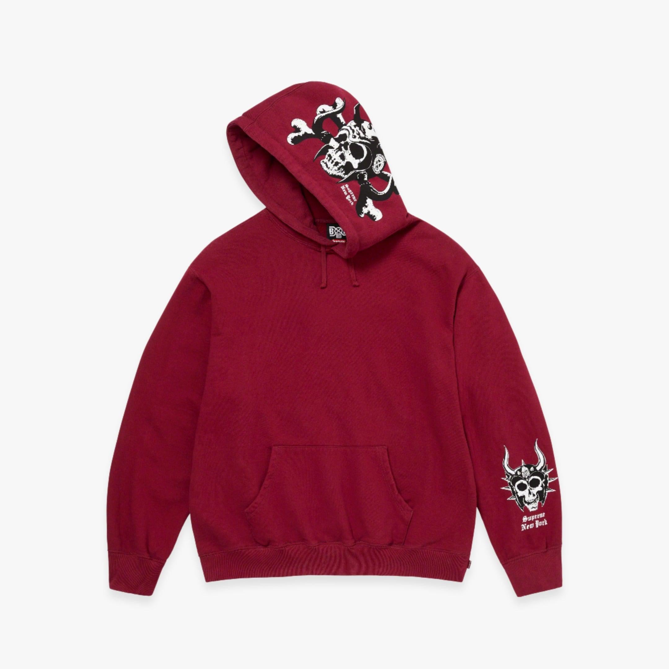 Supreme x Bounty Hunter Hooded Sweatshirt Cardinal FW23