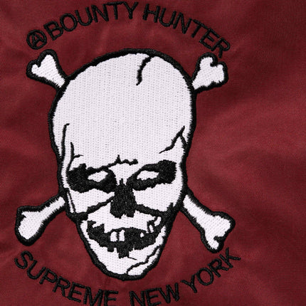 Supreme x Bounty Hunter MA-1 Jacket Burgundy (FW23) - SOLE SERIOUSS (5)