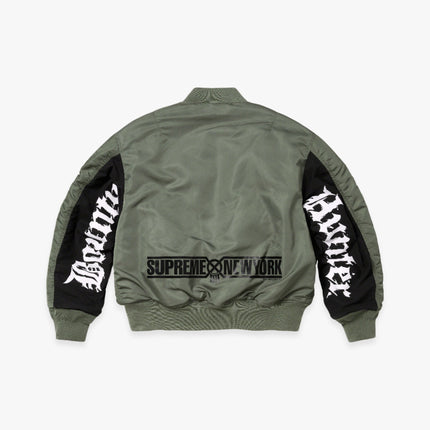 Supreme x Bounty Hunter MA-1 Jacket Olive (FW23) - SOLE SERIOUSS (3)