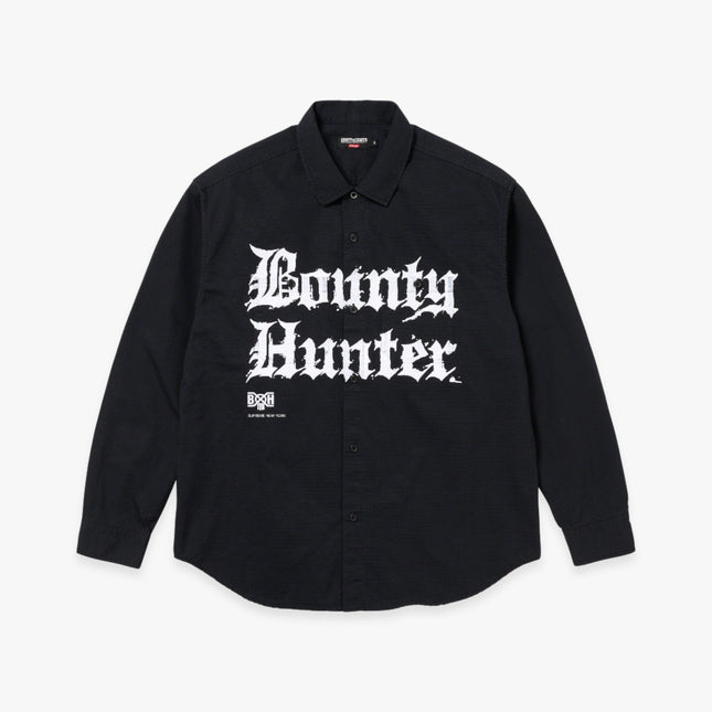 Supreme x Bounty Hunter Ripstop Shirt Black (FW23) - SOLE SERIOUSS (1)