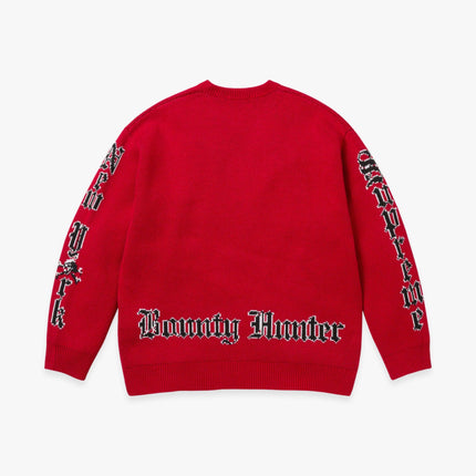 Supreme x Bounty Hunter Sweater Red (FW23) - SOLE SERIOUSS (2)