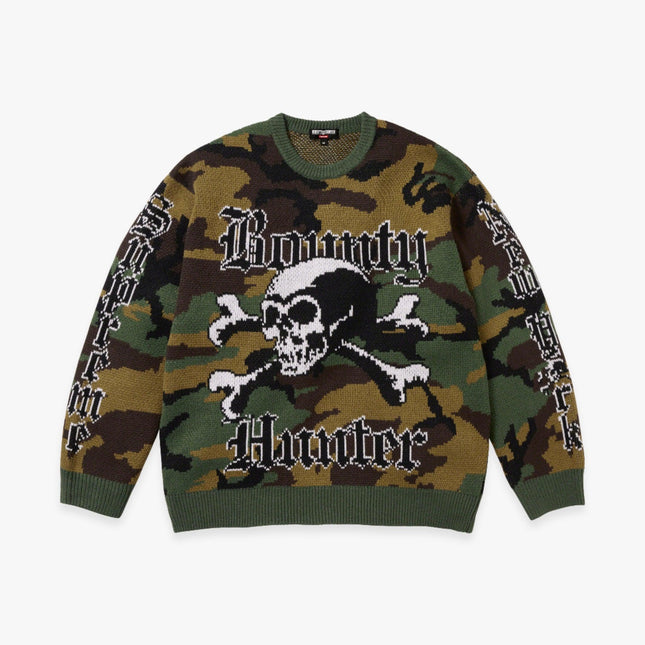 Supreme x Bounty Hunter Sweater Woodland Camo (FW23) - SOLE SERIOUSS (1)