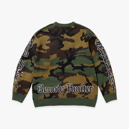 Supreme x Bounty Hunter Sweater Woodland Camo (FW23) - SOLE SERIOUSS (2)