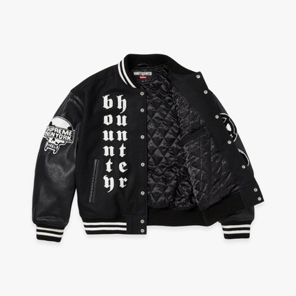 Supreme x Bounty Hunter Varsity Jacket Black (FW23) - SOLE SERIOUSS (2)