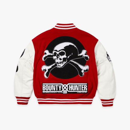 Supreme x Bounty Hunter Varsity Jacket Red (FW23) - SOLE SERIOUSS (3)