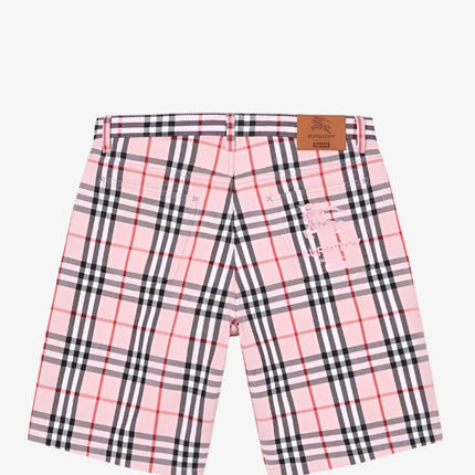 Supreme x Burberry Denim Short Pink (SS22) - SOLE SERIOUSS (2)