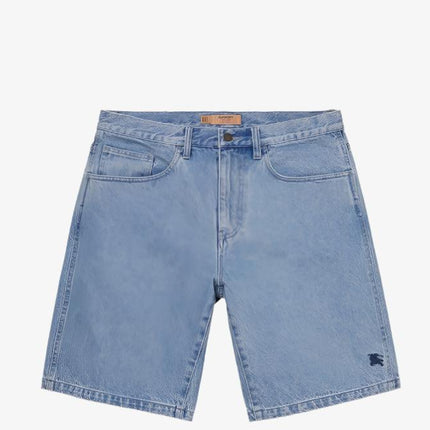 Supreme x Burberry Denim Short Washed Blue (SS22) - SOLE SERIOUSS (1)