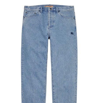 Supreme x Burberry Regular Jean Washed Blue SS22 - SOLE SERIOUSS (1)