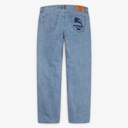 Supreme x Burberry Regular Jean Washed Blue (SS22) - SOLE SERIOUSS (2)