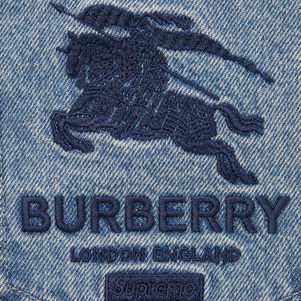 Supreme x Burberry Regular Jean Washed Blue (SS22) - SOLE SERIOUSS (3)