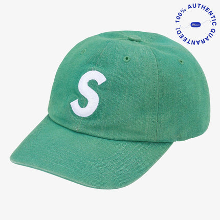 Supreme x CORDURA Denim 6-Panel Adjustable Cap 'S Logo' Green (SS25) | SOLE SERIOUSS [1]