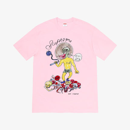 Supreme x Daniel Johnston Tee 'Kill Em All' Light Pink (SS20) - SOLE SERIOUSS (1)