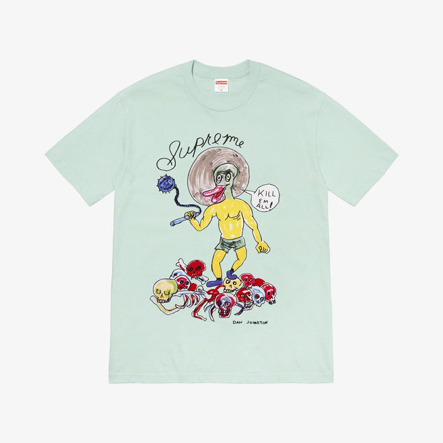 Supreme x Daniel Johnston Tee 'Kill Em All' Light Teal (SS20) - SOLE SERIOUSS (1)