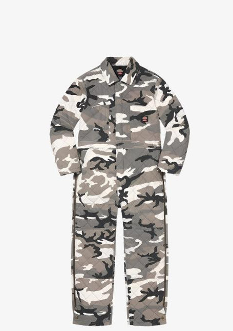 Supreme x Dickies Quilted Denim Coverall Grey Camo (FW21) - SOLE SERIOUSS (1)