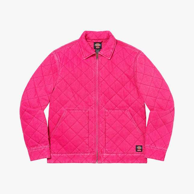 Supreme x Dickies Quilted Work Jacket Pink (FW21) - SOLE SERIOUSS (1)