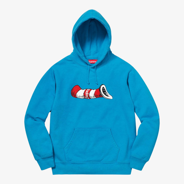 Supreme x Dr. Seuss Hooded Sweatshirt 'Cat in the Hat' Bright Royal (FW18) - SOLE SERIOUSS (1)