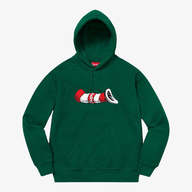 Supreme x Dr. Seuss Hooded Sweatshirt 'Cat in the Hat' Dark Green (FW18) - SOLE SERIOUSS (1)