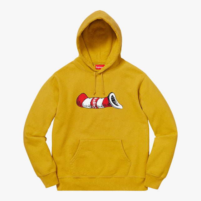 Supreme x Dr. Seuss Hooded Sweatshirt 'Cat in the Hat' Mustard (FW18) - SOLE SERIOUSS (1)