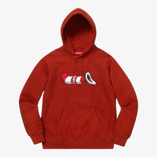 Supreme x Dr. Seuss Hooded Sweatshirt 'Cat in the Hat' Rust (FW18) - SOLE SERIOUSS (1)