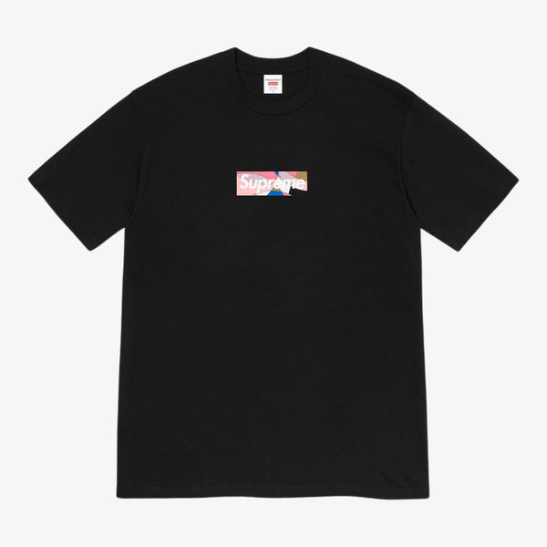 Supreme x Emilio Pucci Tee 'Box Logo' Black / Dusty Pink (SS21)