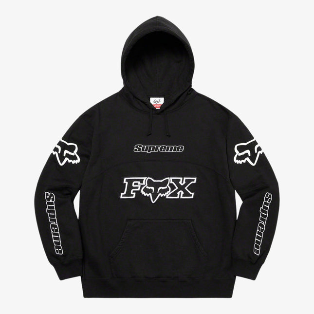 Supreme x Fox Racing Hooded Sweatshirt Black (FW20) - SOLE SERIOUSS (1)