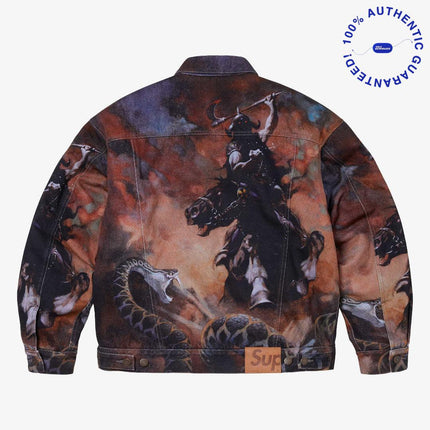 Supreme x Frank Frazetta Faux Shearling Lined Trucker Jacket Multicolor (FW24) | SOLE SERIOUSS [2]