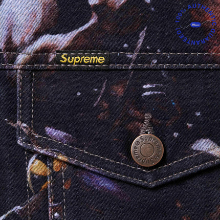 Supreme x Frank Frazetta Faux Shearling Lined Trucker Jacket Multicolor (FW24) | SOLE SERIOUSS [4]