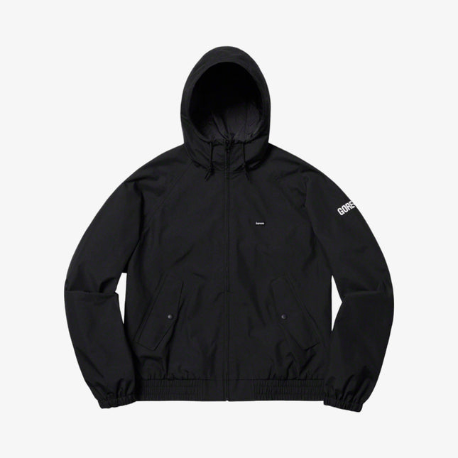 Supreme x GORE-TEX Hooded Harrington Jacket Black (SS19) - SOLE SERIOUSS (1)