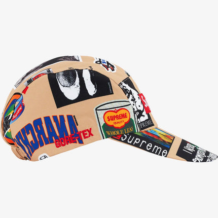 Supreme x GORE-TEX 'Stickers' Long Bill Camp Cap Tan / Multicolor (SS21) | SOLE SERIOUSS [2]