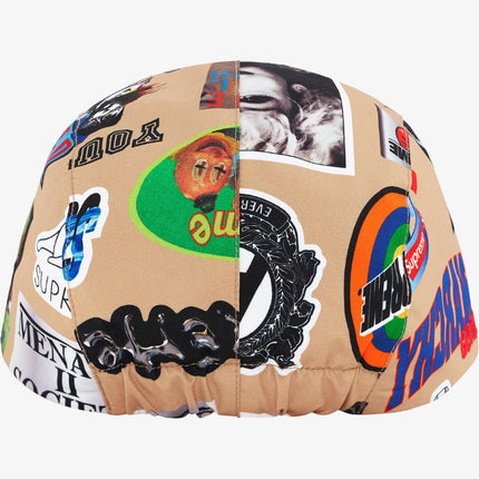 Supreme x GORE-TEX 'Stickers' Long Bill Camp Cap Tan / Multicolor (SS21) | SOLE SERIOUSS [3]