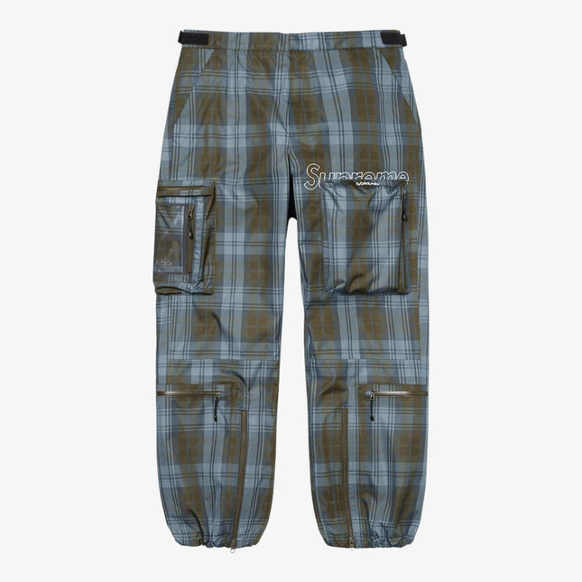 Supreme x GORE-TEX Tech Pant Olive Plaid (FW21) - SOLE SERIOUSS (1)