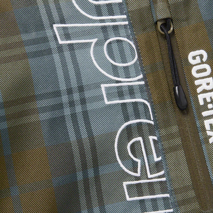 Supreme x GORE-TEX Tech Shell Jacket Olive Plaid (FW21) - SOLE SERIOUSS (4)