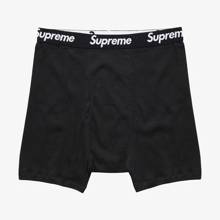 Supreme x Hanes Boxer Brief (1 Single Boxer Brief of Each) Black and Heather Grey | SOLE SERIOUSS [2]