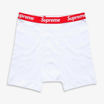 Supreme x Hanes Boxer Brief (1 Single Boxer Brief of Each) White and Heather Grey | SOLE SERIOUSS [2]