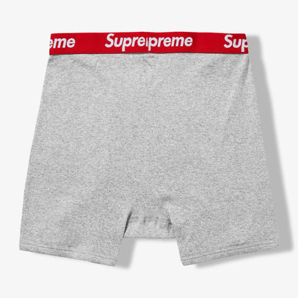 Supreme x Hanes Boxer Briefs (2 Pack) Heather Grey SS24 - SOLE SERIOUSS (3)
