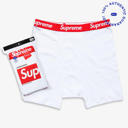 Supreme x Hanes Boxer Briefs (Full Pack of Each) Black and White | SOLE SERIOUSS [3]